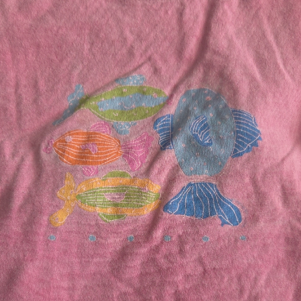 Vintage Fresh Produce Pink Graphic T-Shirt and Shorts Set - Picture 2 of 6